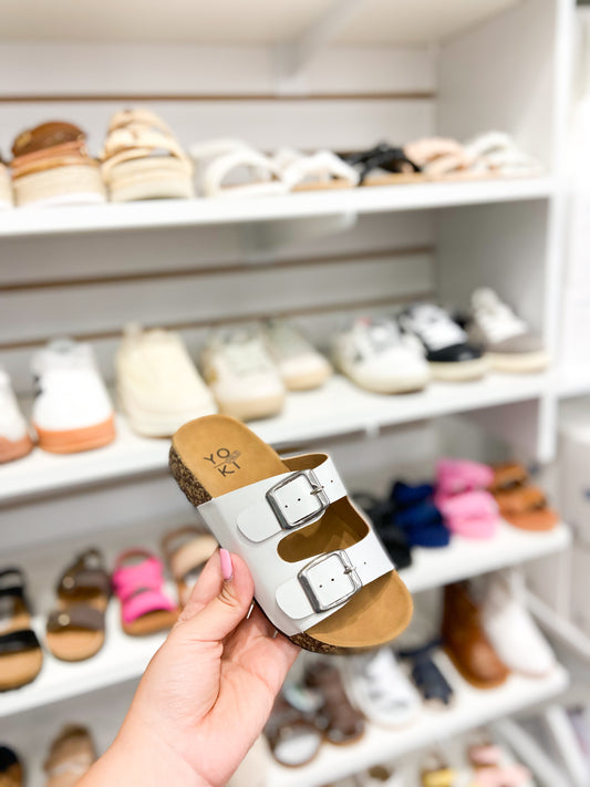 Youth Girls Double Buckle Sandal