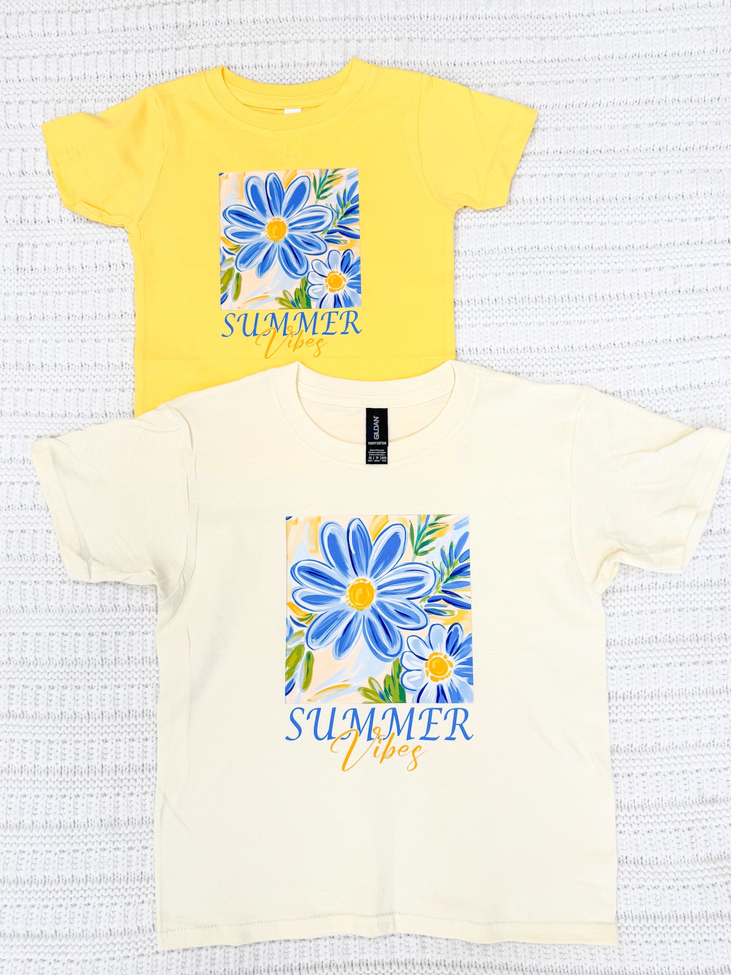 Toddler Girls Summer Vibes Short Sleeve Graphic Tee