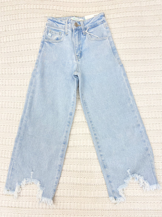 KanCan Girls High Rise Wide Leg Jean