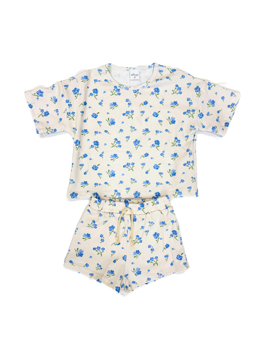 Baby Girl Slouchy Two Piece Set - Floral