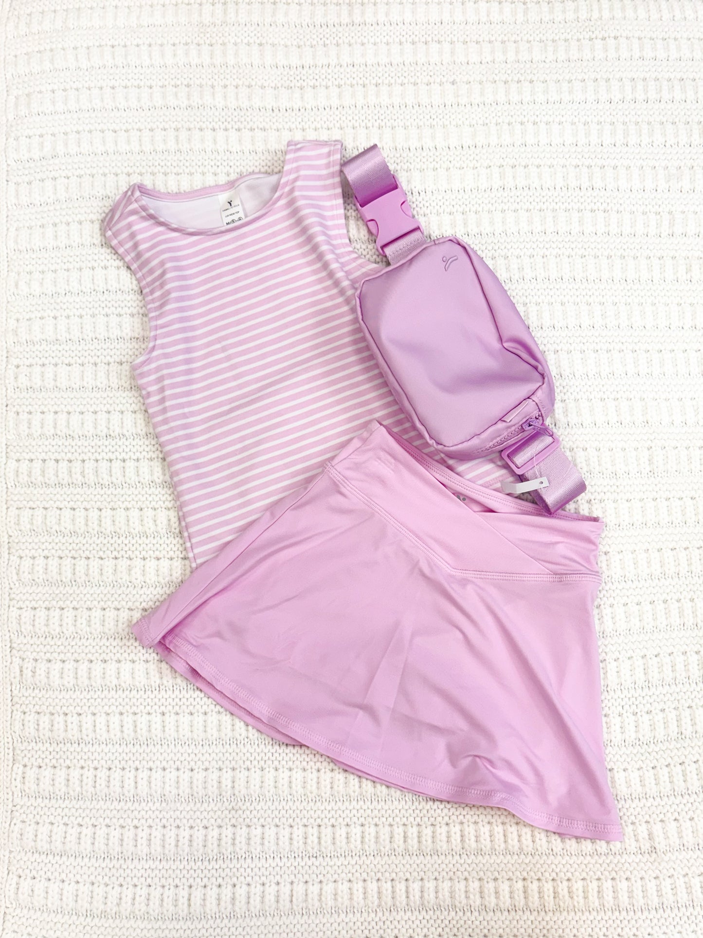 Youth Girls 3 Piece Tank Top & Skort Set