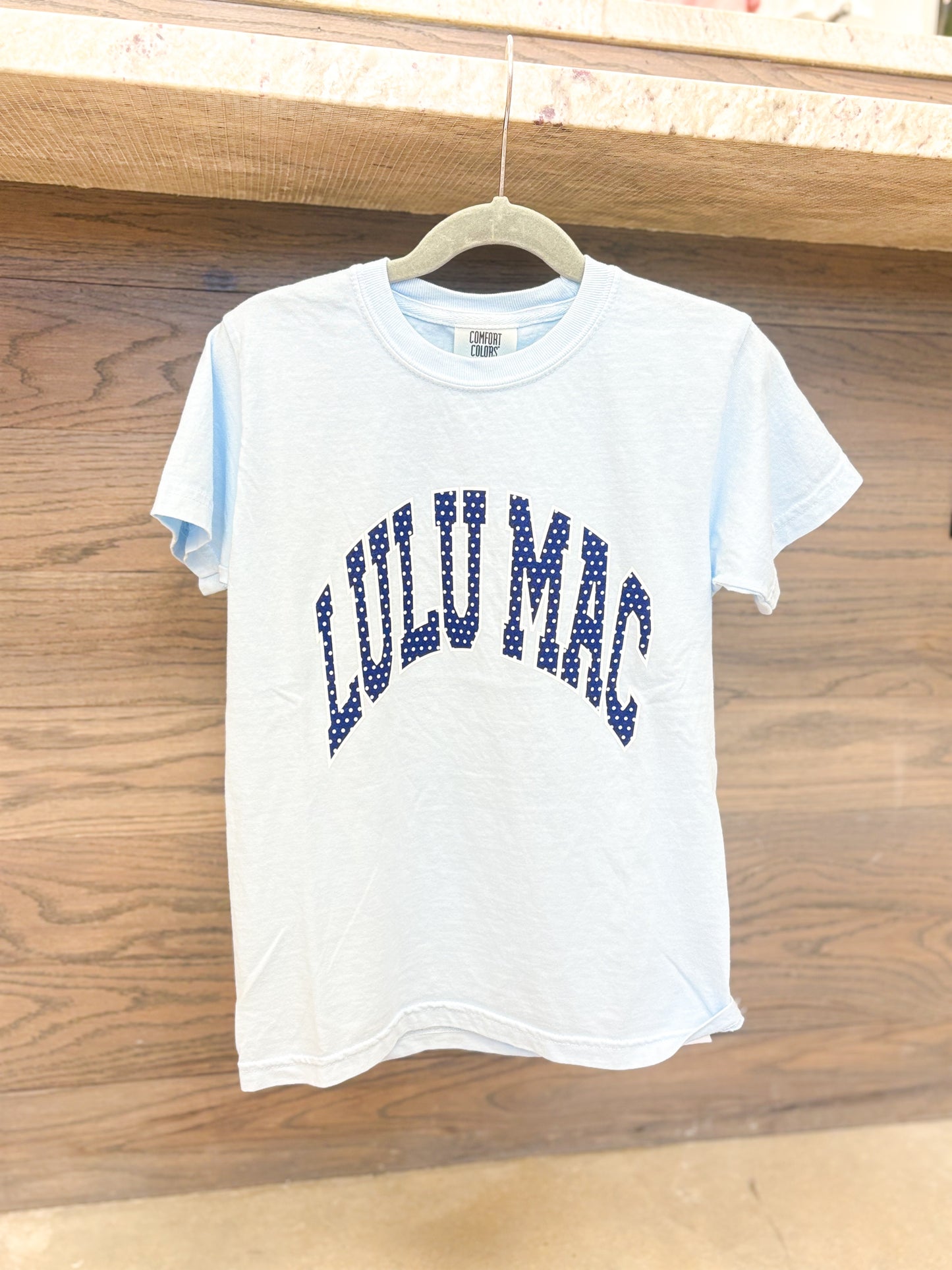 Lulu Mac Polka Dot Youth Comfort Colors Tee Shirt