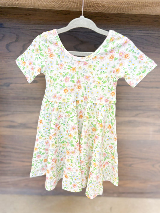 Toddler Girl Organic Cotton Twirl Dress - Spring and Bloom