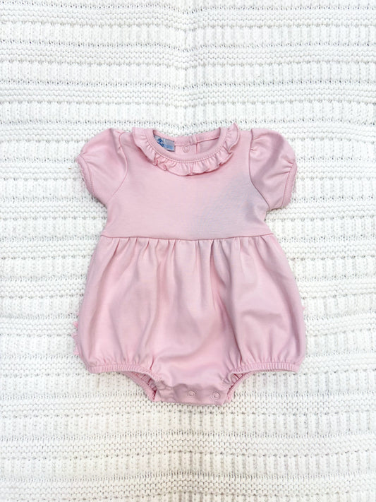 Infant Girl Essentials Solid Ruffle Bubble - Pink