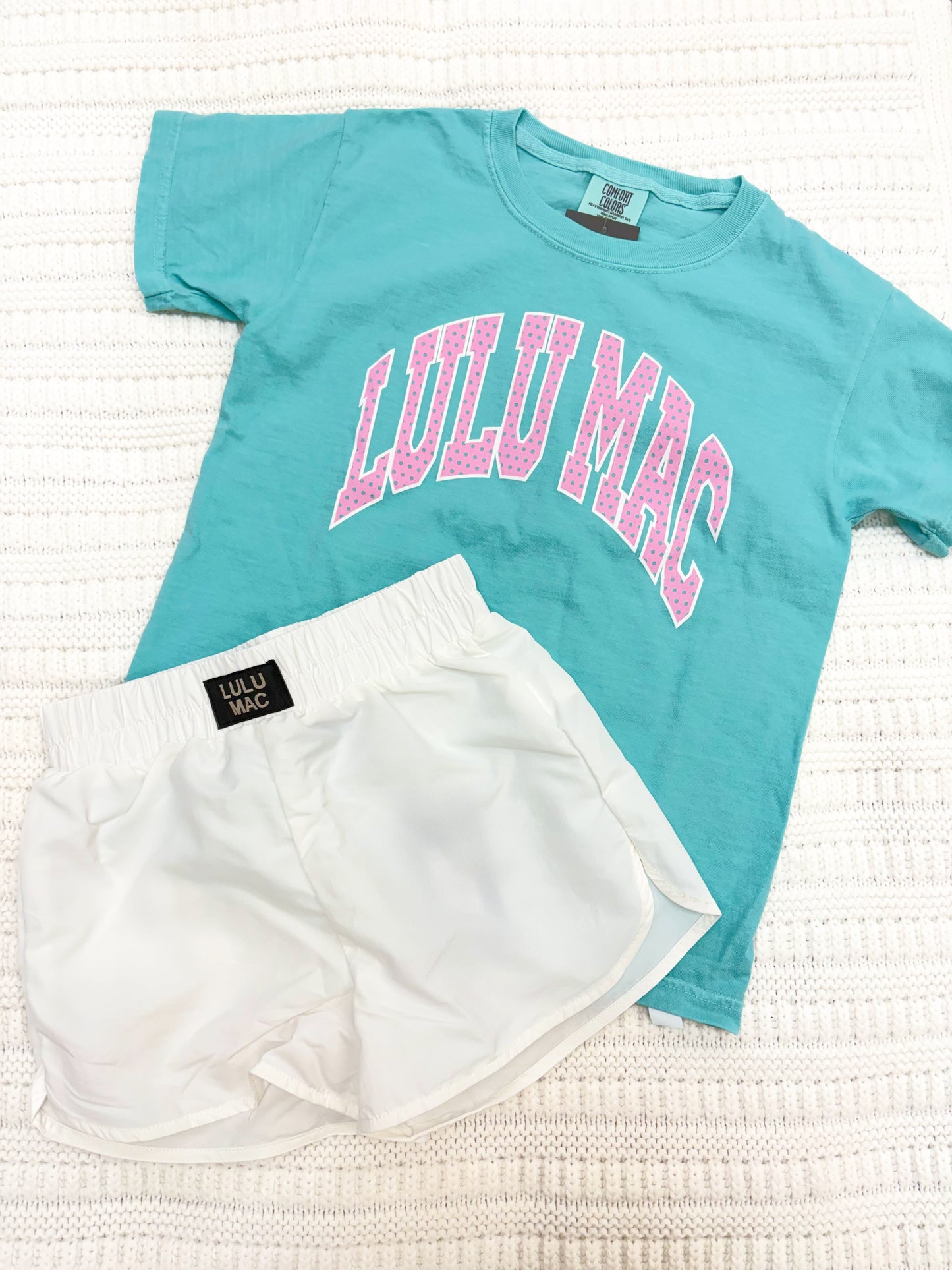 Lulu Mac Polka Dot Youth Comfort Colors Tee Shirt