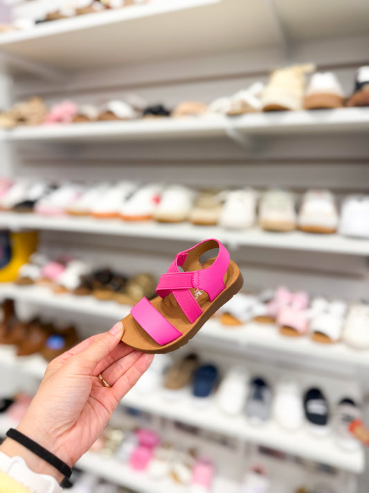 Fuchsia Elastic Sandal