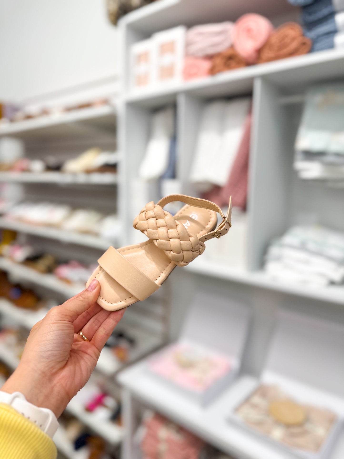 Girls Woven Strap Sandals