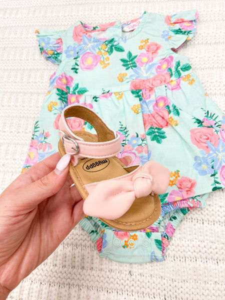 Baby Girls Hard Bottom Bow Sandal