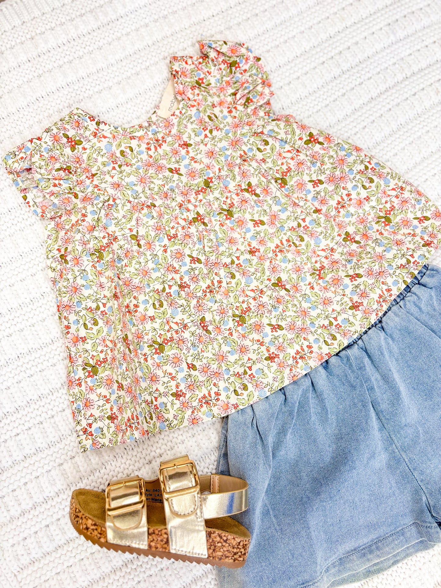 Toddler Girl Sunset Field Two Piece Set