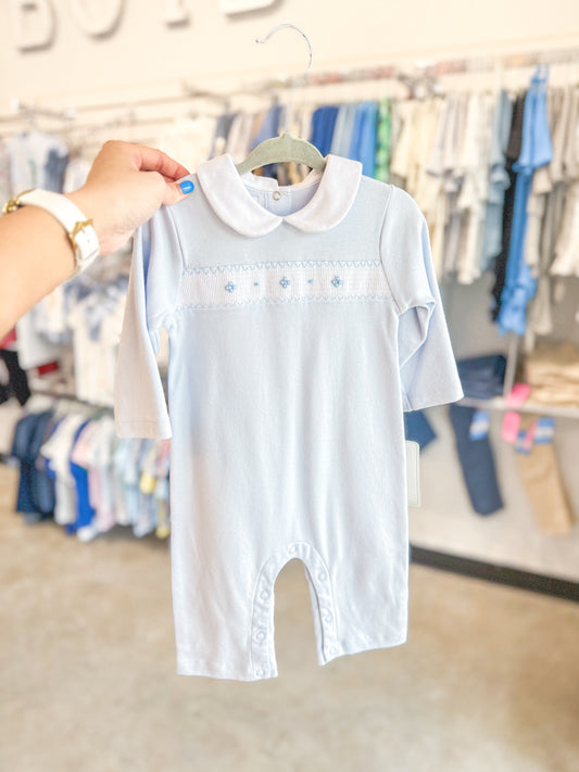 Infant Boys Smocked Knit Longall