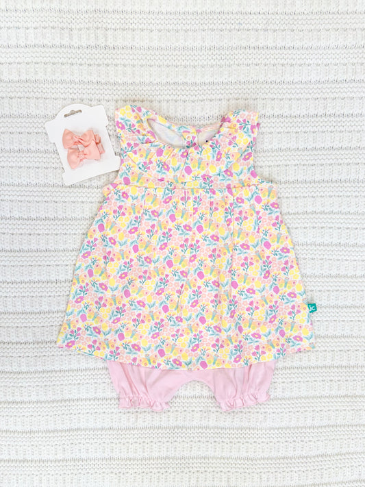Infant Girls Floral Ruffle Romper