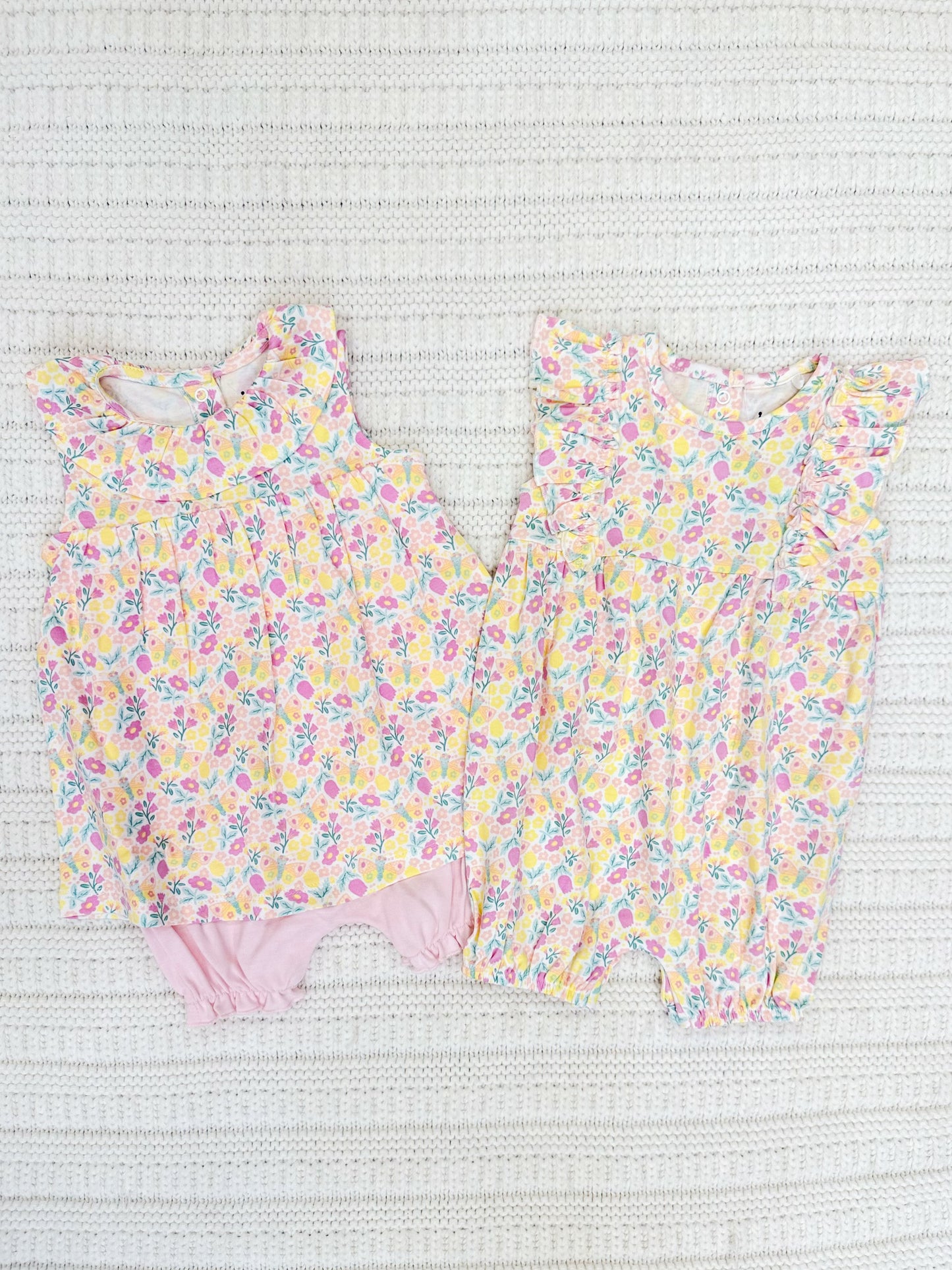 Infant Girls Floral Ruffle Romper
