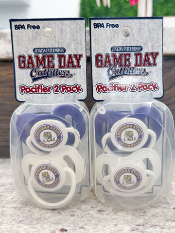 Louisiana State Tigers Pacifier Two Piece Set