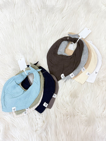 Organic Cotton Baby Bandana Bibs