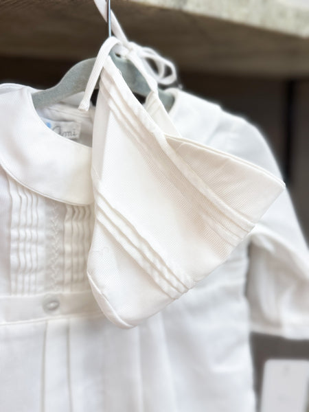 Infant Boys Christening Longall With Pintucks