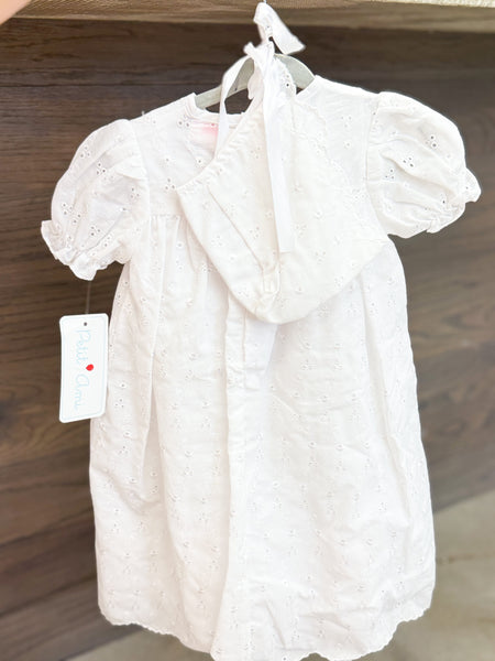 Infant Girls Eyelet Lace Christening Gown