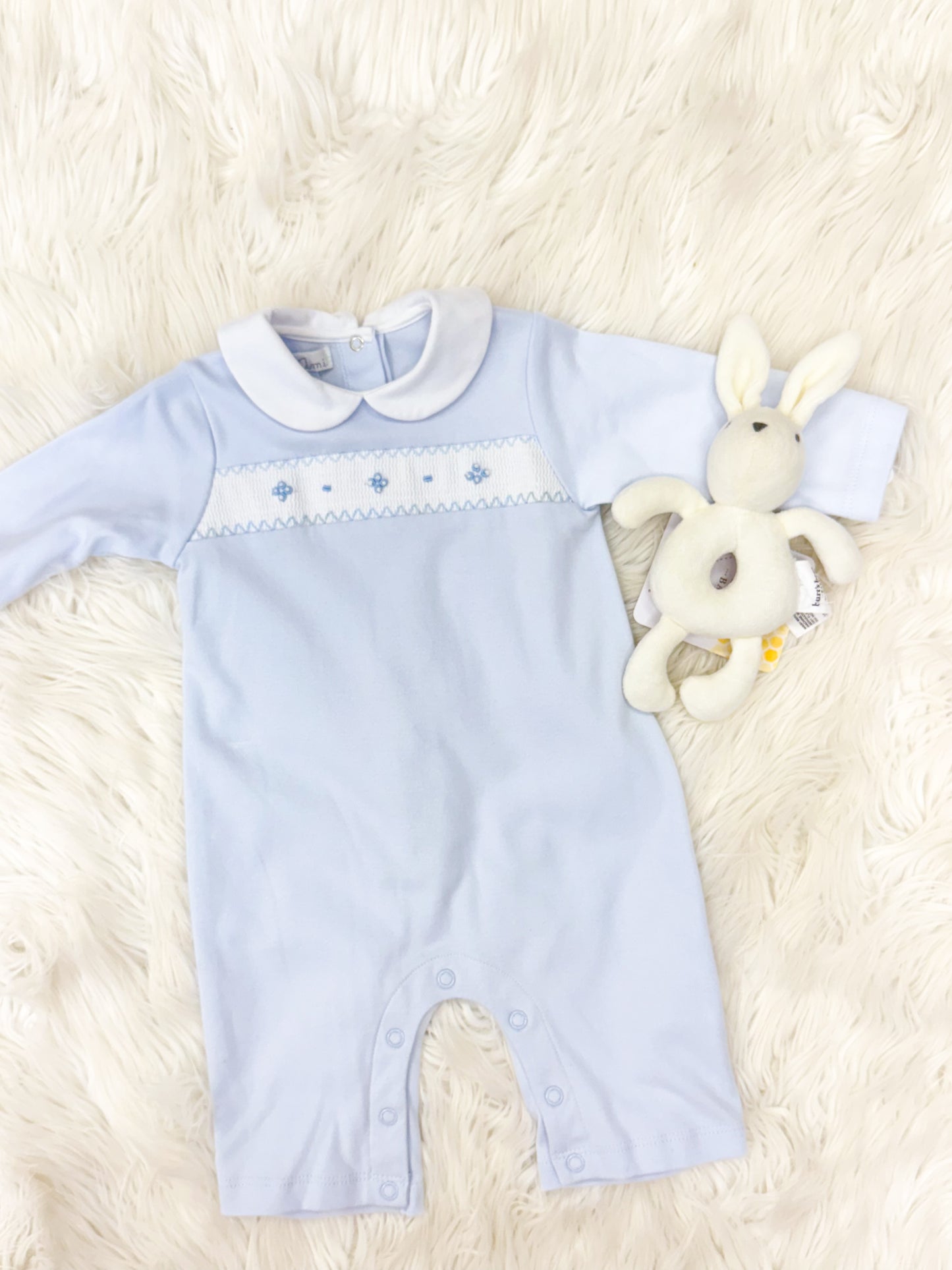Infant Boys Smocked Knit Longall
