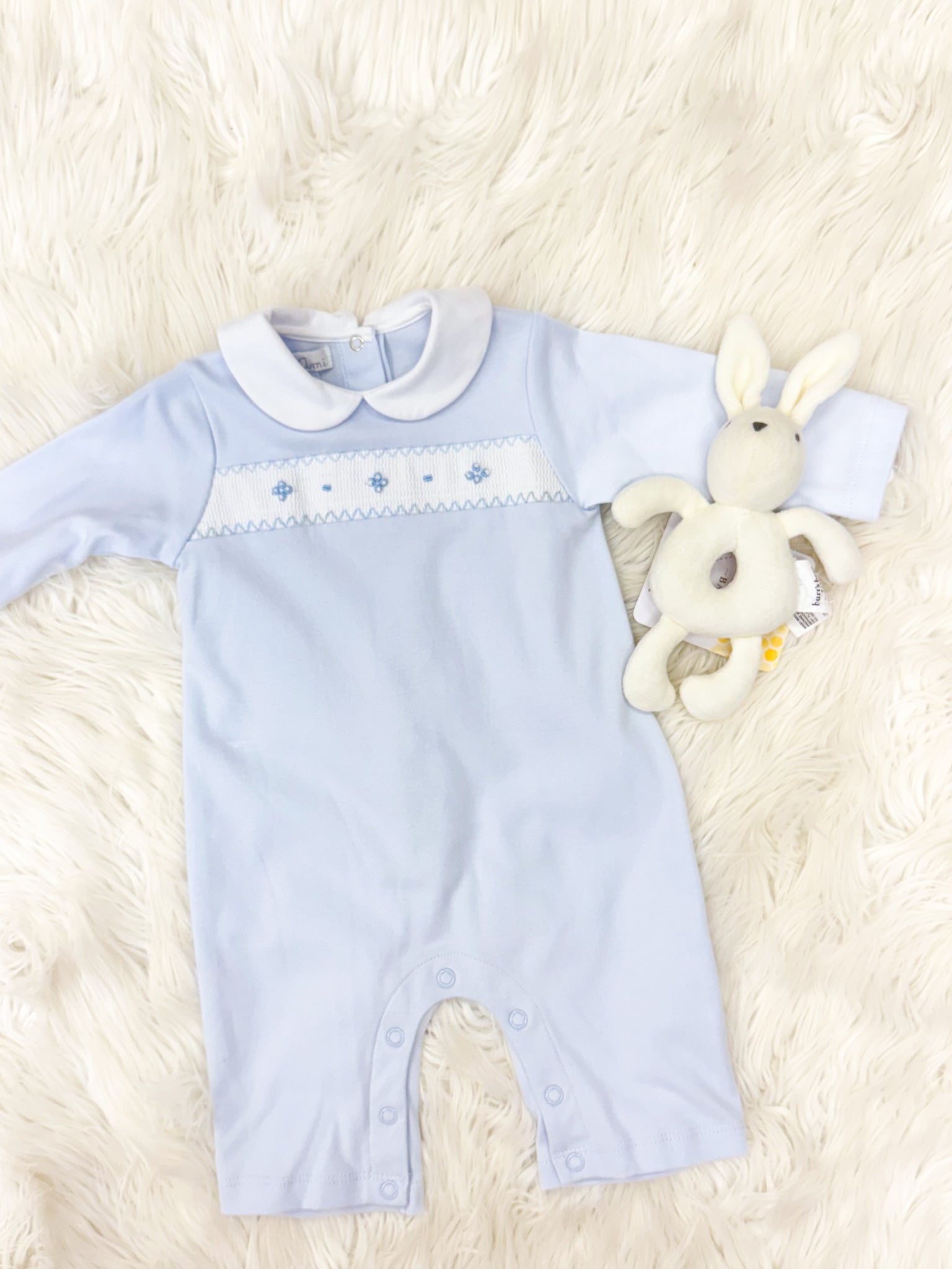 Infant Boys Smocked Knit Longall
