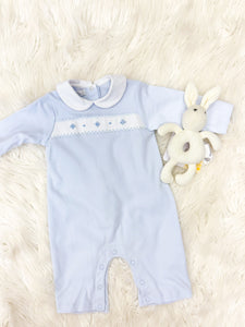 Infant Boys Smocked Knit Longall