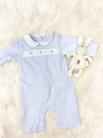 Infant Boys Smocked Knit Longall