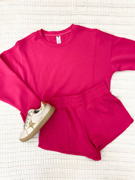 Youth Girls Scuba Pullover & Shorts Set