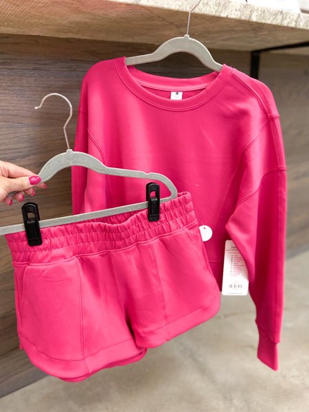 Youth Girls Scuba Pullover & Shorts Set