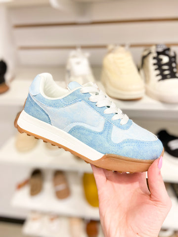 Youth Girls Light Blue Sneaker