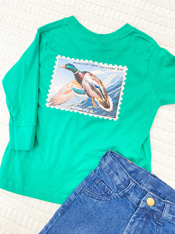 Toddler Boys Migratory Duck Stamp Long Sleeve Top