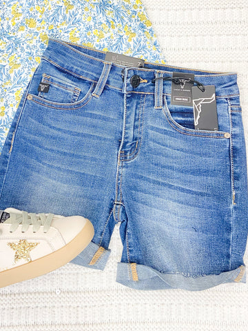 Lucky & Blessed Youth Cuff Hem Shorts
