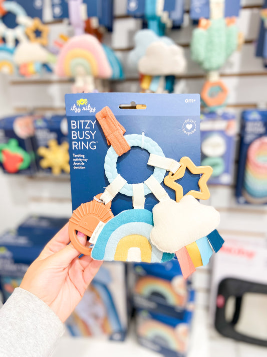 Itzy Bitzy Busy Ring Teething Activity Toy Farm
