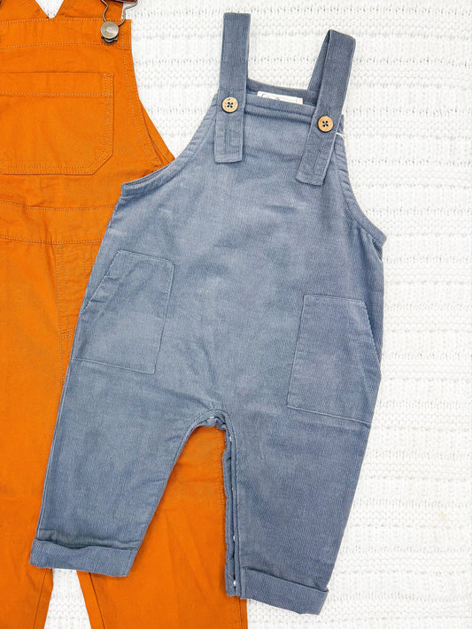 Square Pocket Baby Overalls