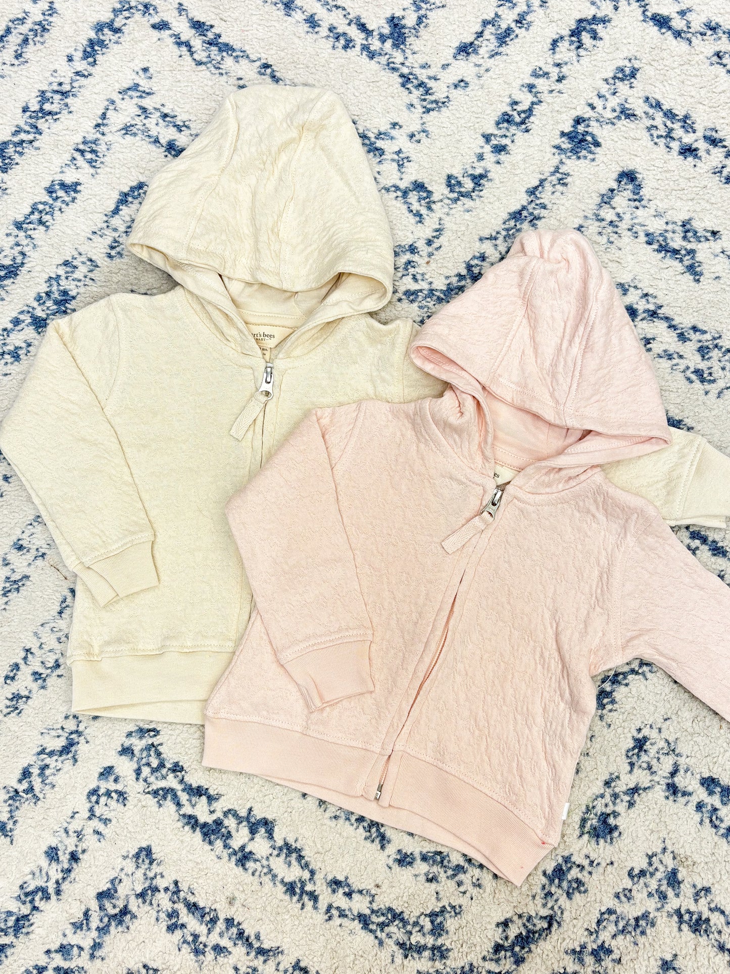 Infant Oat Quilted Zip Up Cotton Jacket