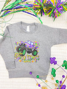 Let The Good Times Roll Mardi Gras Graphic Sweatshirt