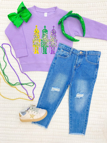 Mardi Gras Nutcracker Graphic Sweatshirt