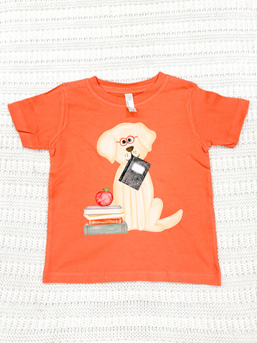 Youth Back To School Dog Short Sleeve Graphic Tee