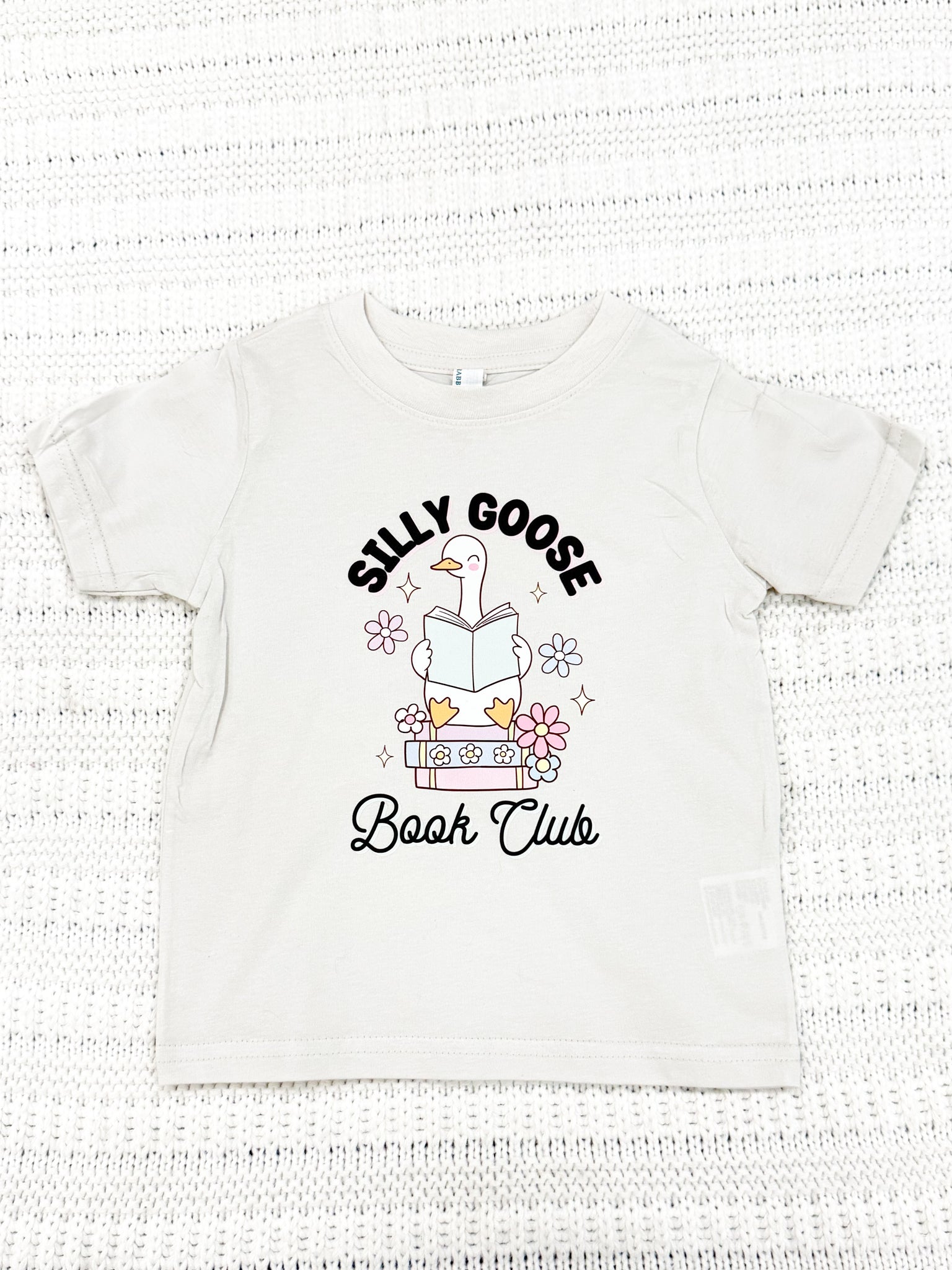 Girls Silly Goose Book Club Short Sleeve Graphic Tee