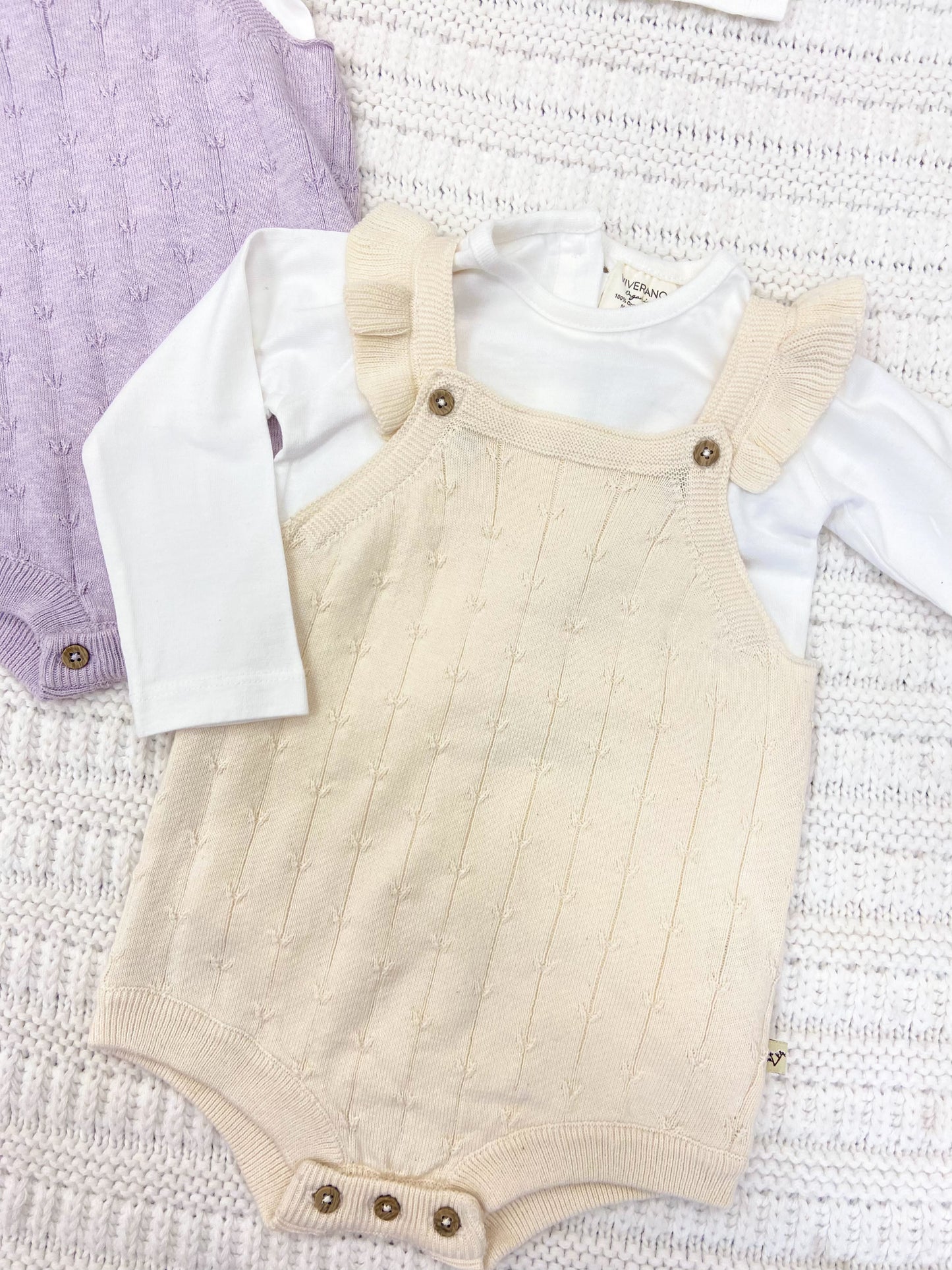 Infant Sleeveless Romper & Bodysuit Set
