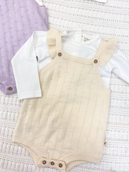 Infant Sleeveless Romper & Bodysuit Set
