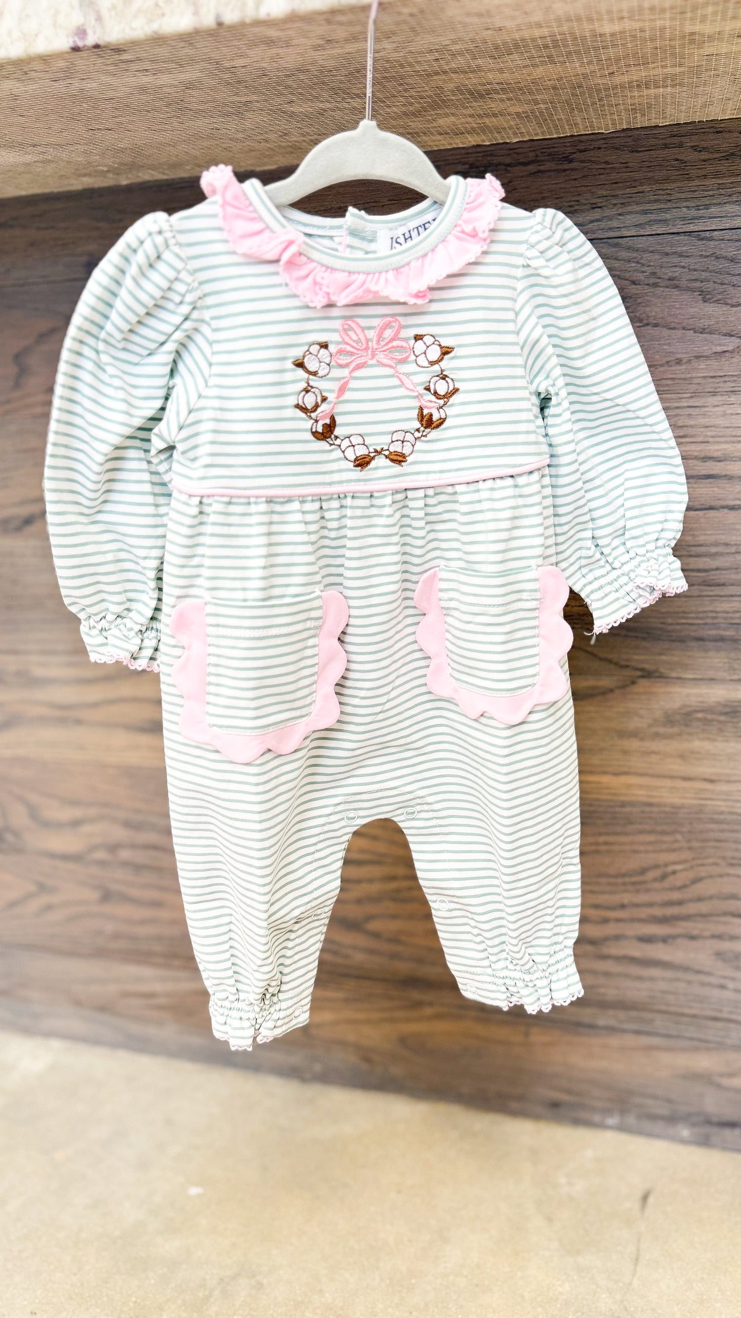 Infant Girl Cotton Long Sleeve Romper