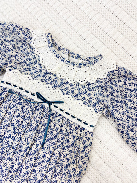 Infant Floral & Lace Romper