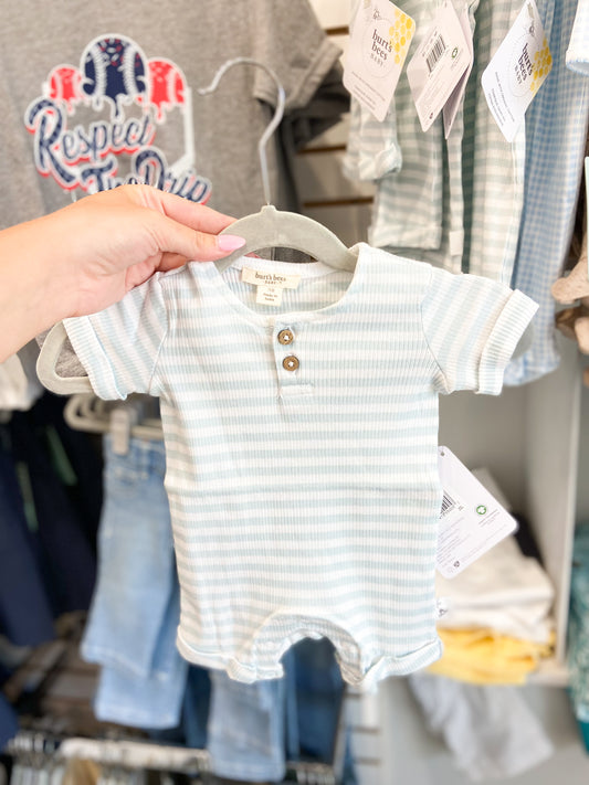 Infant Boys Rib Stripe Romper