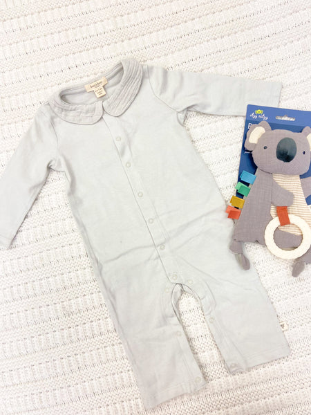 Infant Boys Muslin Collar Jumpsuit
