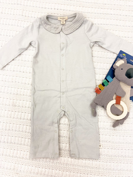 Infant Boys Muslin Collar Jumpsuit
