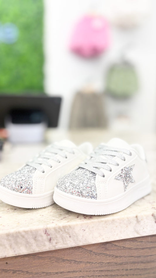 Layla Girls' Sparkle Star Sneaker