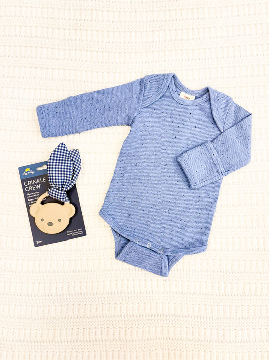 Infant Speckle Long Sleeve Bodysuit