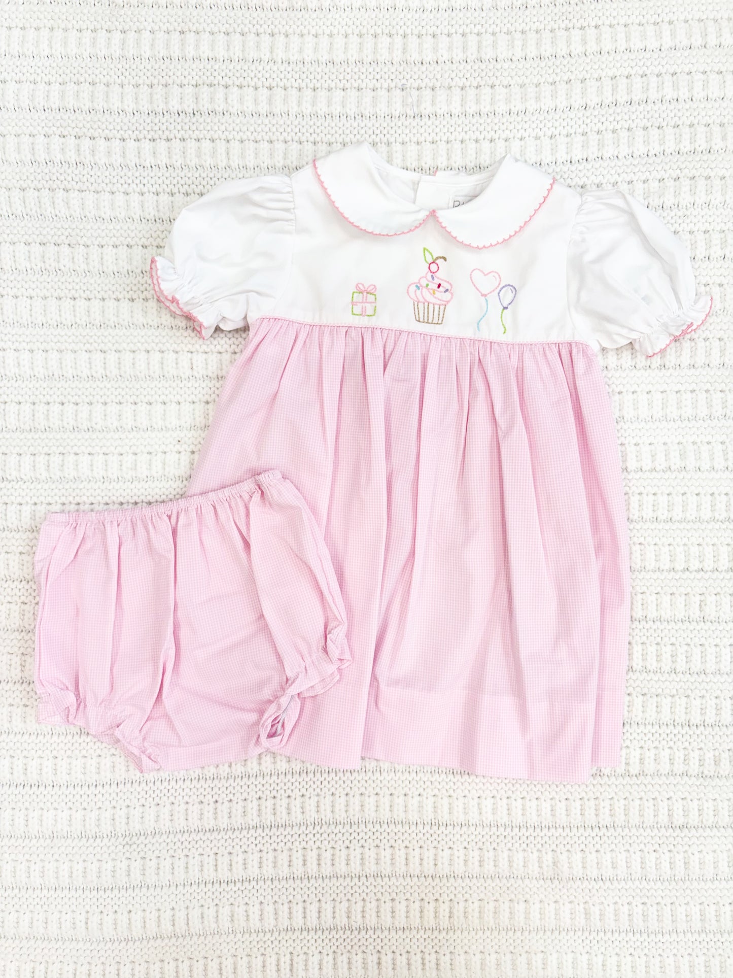Infant Girl Embroidered Birthday Dress