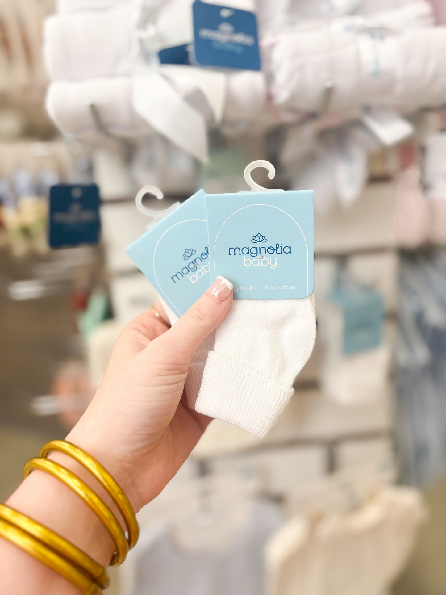 Magnolia Baby Essential White Socks