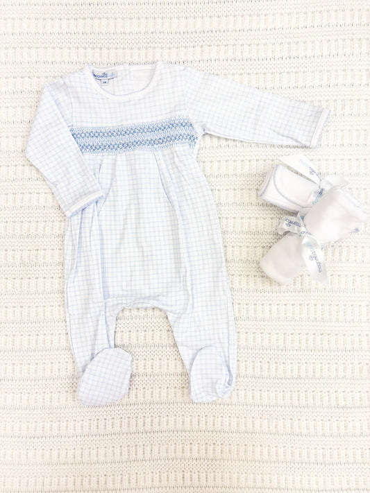 Baby Boys Peek-A-Boo Wishes Smocked Footie