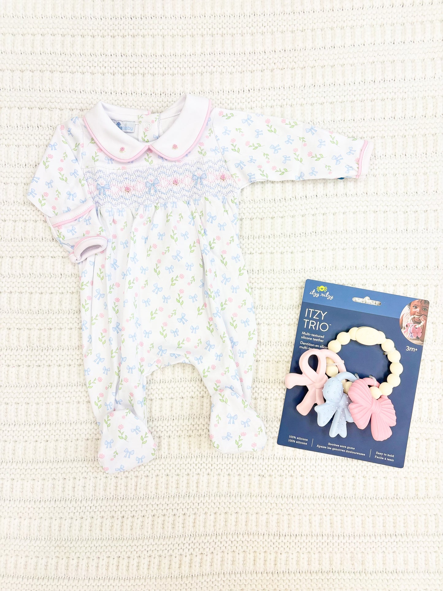 Baby Girls Evelyn's Classics Smocked Footie