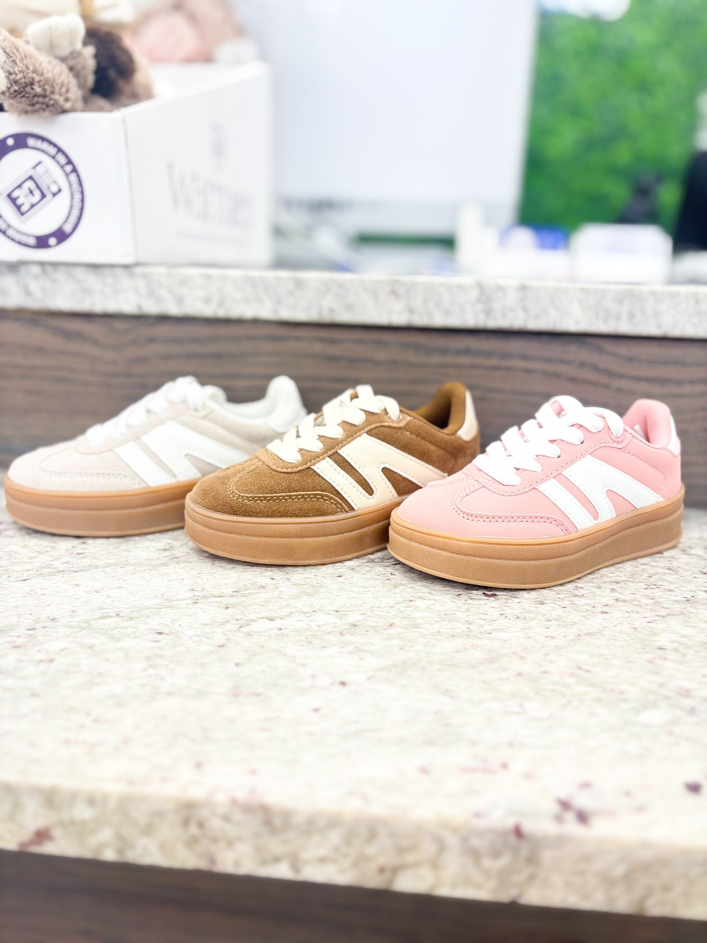 Youth Girls Platform Sneakers